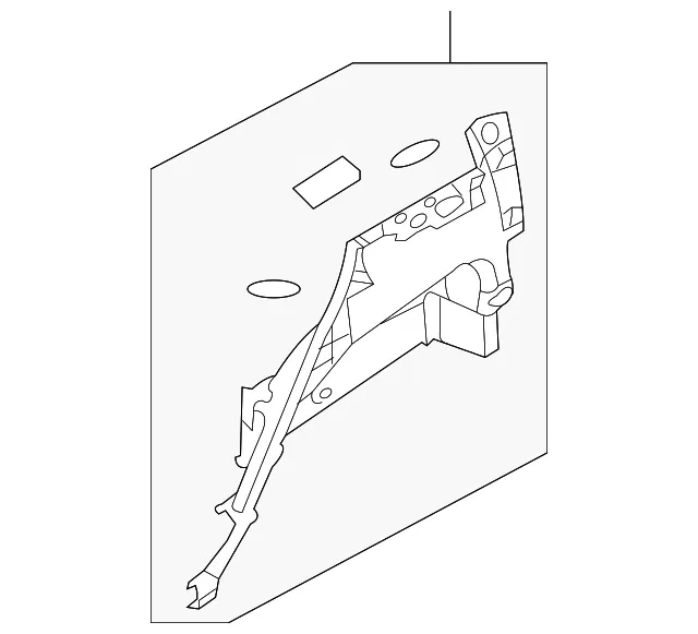 Lower Quarter Trim - Driver's Side (LH) - Kia (85730-1D100S8)