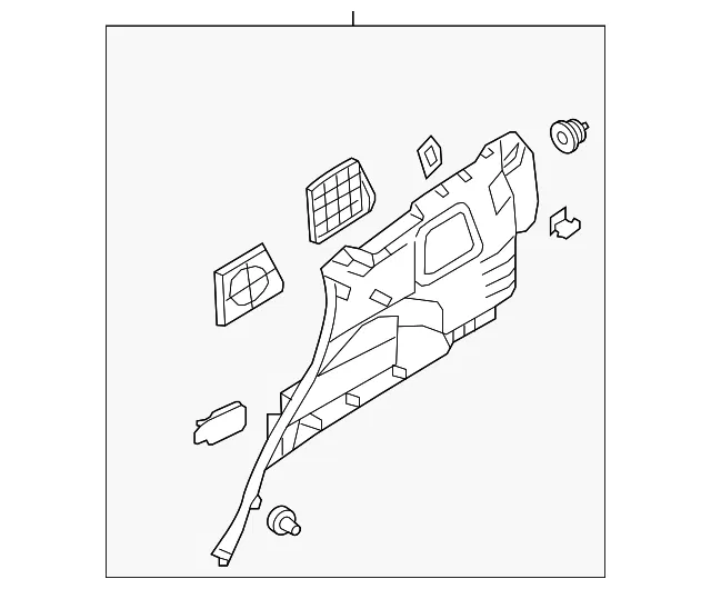 Lower Quarter Trim - Driver's Side (LH) - Kia (85730-2P000J7)