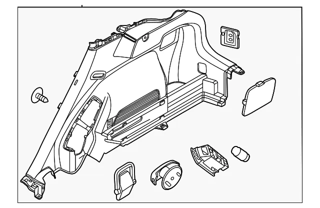 Lower Quarter Trim - Kia (85730-AT500CCV)
