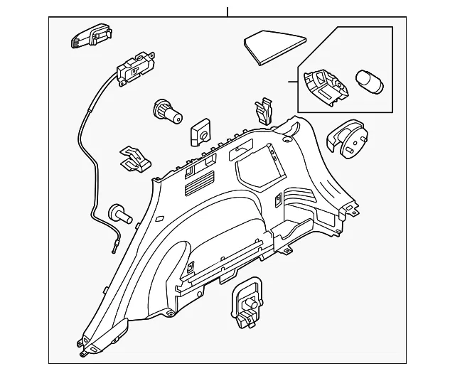 Lower Quarter Trim - Kia (85730-P1370WK)