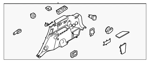 Lower Quarter Trim - Kia (85730-P2211WK)