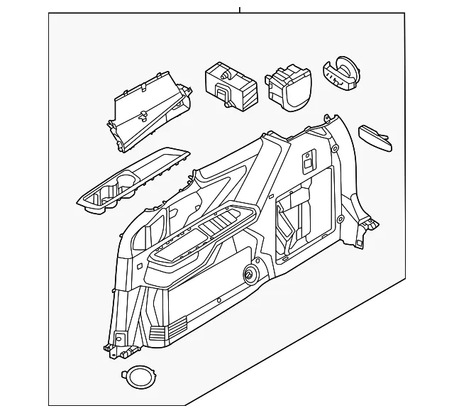 Lower Quarter Trim - Kia (85730-R0020JY2)