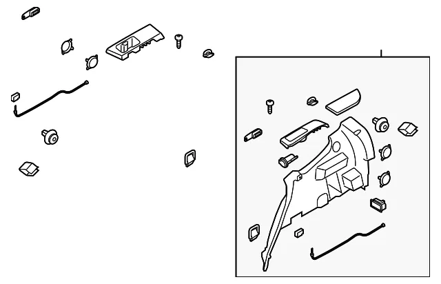 Lower Quarter Trim - Driver's Side (LH) - Kia (85730-S9200WK)