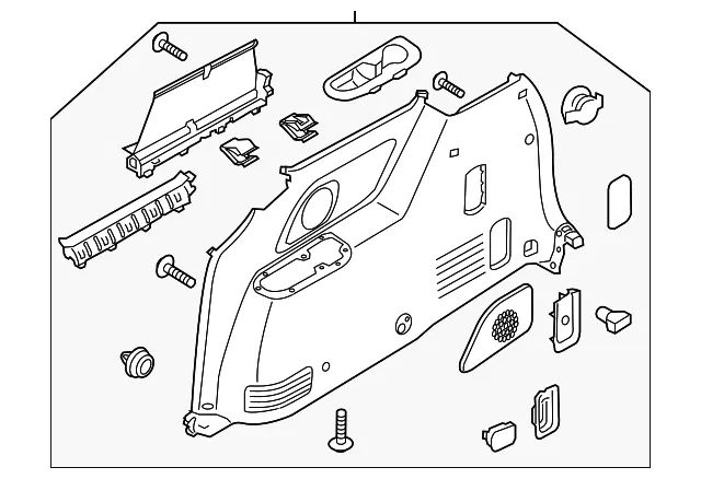 Quarter Trim Panel - Kia (85740-A9040DAA)