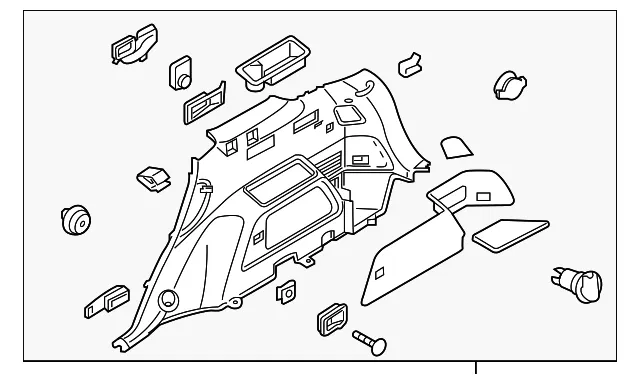 Lower Quarter Trim - Kia (85740-C6715BGG)