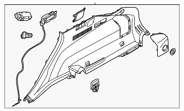 Lower Quarter Trim - Kia (85740-CV520WK)