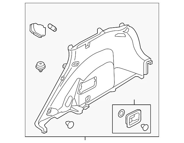 Lower Quarter Trim - Kia (85740-G5510WK)