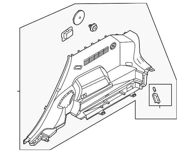 Lower Quarter Trim - Kia (85740-Q5000WK)