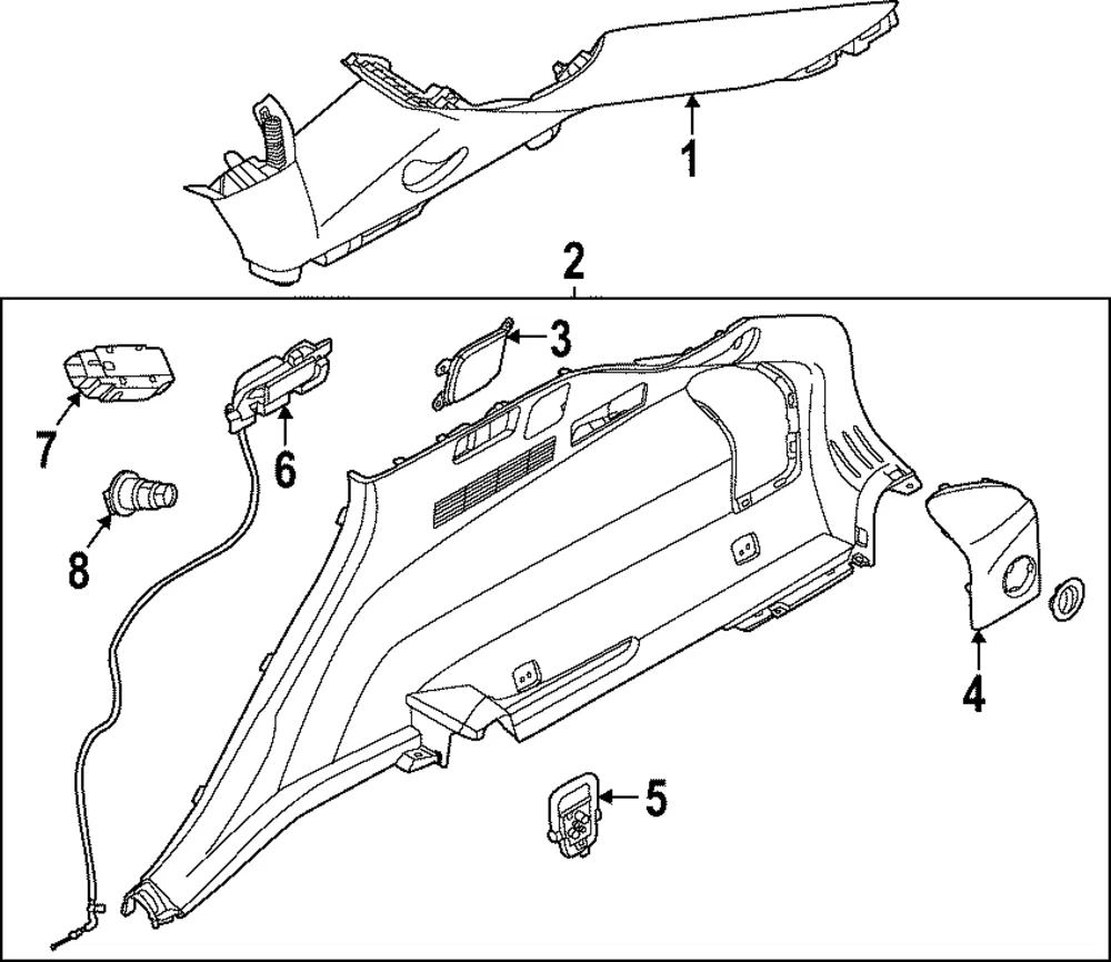 Lower Quarter Trim - Kia (85740-XG010WK)