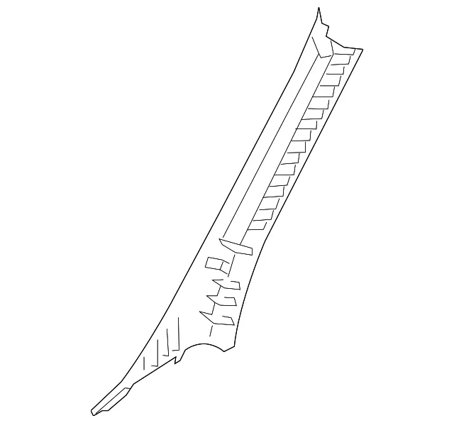 Windshield Pillar Trim - Passenger Side (RH) - Kia (85810-1F200LX)