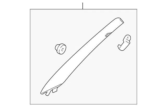 Windshield Pillar Trim - Driver's Side (LH) - Kia (85810-1U105H9)