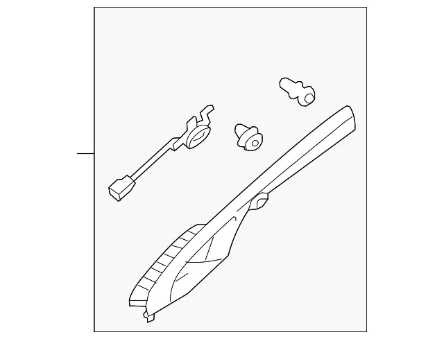 Windshield Pillar Trim - Driver's Side (LH) - Kia (85810-1W162HCS)