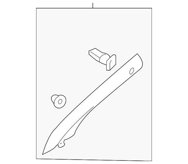 Windshield Pillar Trim - Driver's Side (LH) - Kia (85810-2T10087)