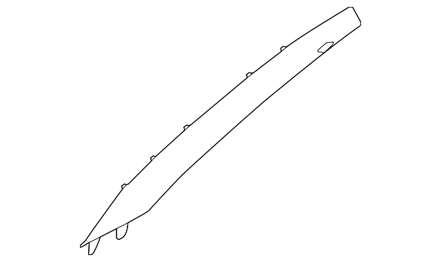 Windshield Pillar Trim - Driver's Side (LH) - Kia (85810-3R175TX)