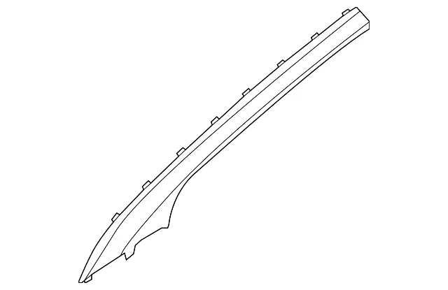 Windshield Pillar Trim - Driver's Side (LH) - Kia (85810-A7200VA)