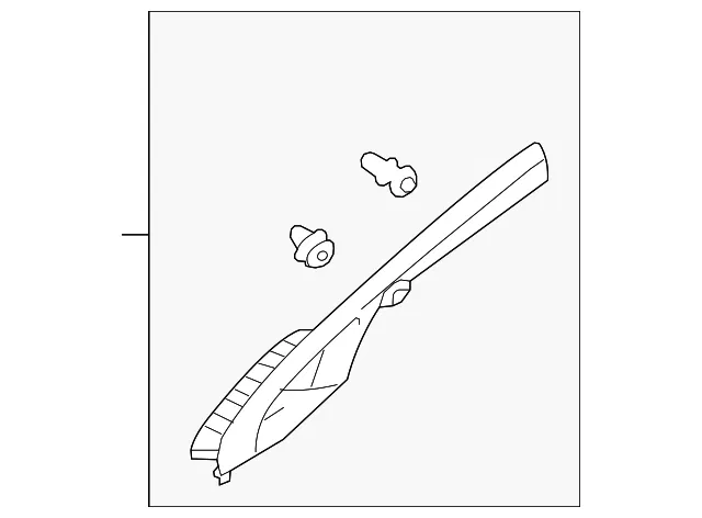 Windshield Pillar Trim - Driver's Side (LH) - Kia (85810-H9000BF3)