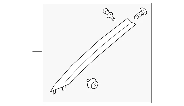 Windshield Pillar Trim - Kia (85810-J6100BGA)