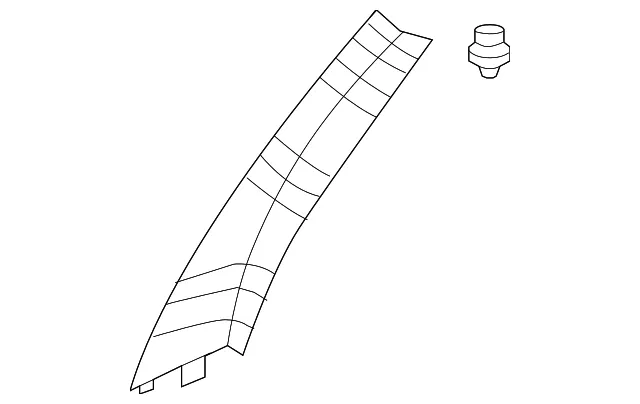 Windshield Pillar Trim - Passenger Side (RH) - Kia (85811-3E000CY)