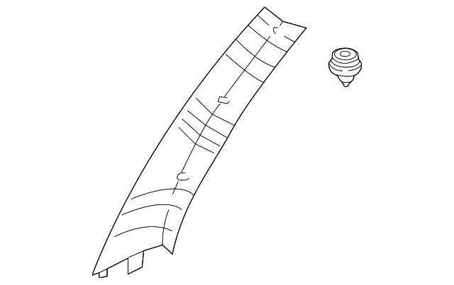 Windshield Pillar Trim - Driver's Side (LH) - Kia (85816-3E00044)