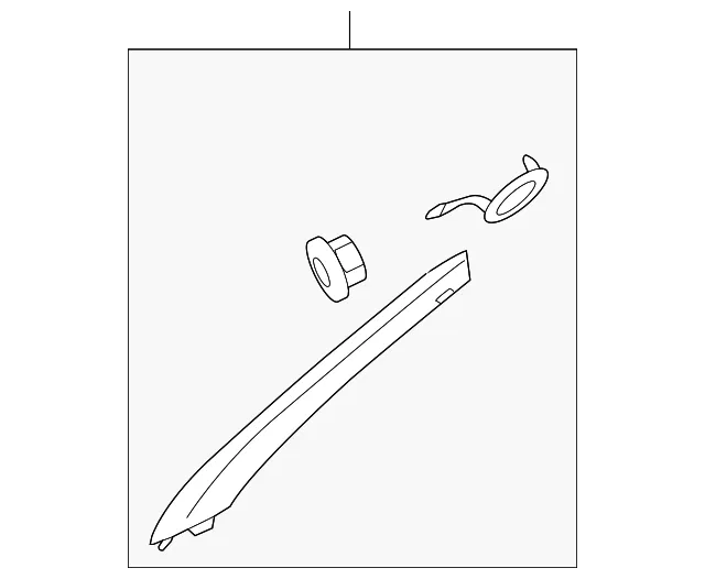 Windshield Pillar Trim - Passenger Side (RH) - Kia (85820-2K200QW)