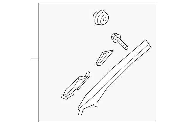 Windshield Pillar Trim - Passenger Side (RH) - Kia (85820-C6000BHH)