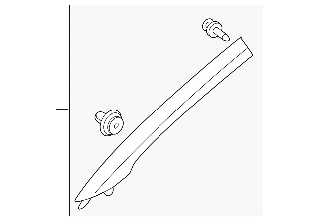 Windshield Pillar Trim - Passenger Side (RH) - Kia (85820-D9000WK)