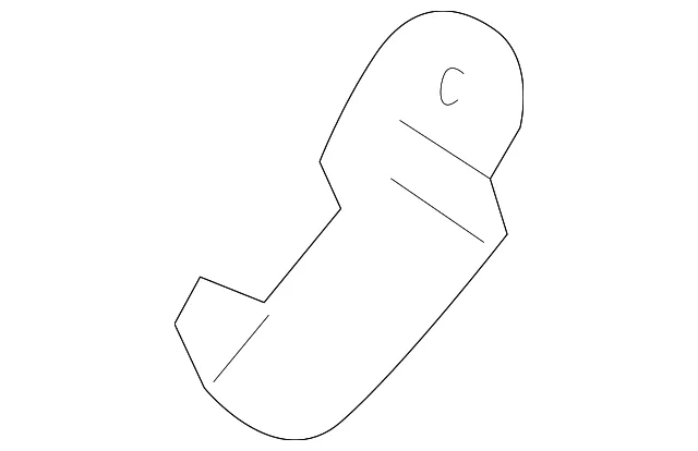 Windshield Pillar Trim Cap - Passenger Side (RH) - Kia (85829-2P000UP)