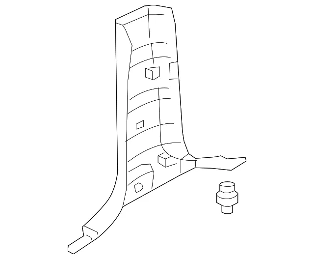 Lower Center Pillar Trim - Driver's Side (LH) - Kia (85830-3E000CY)