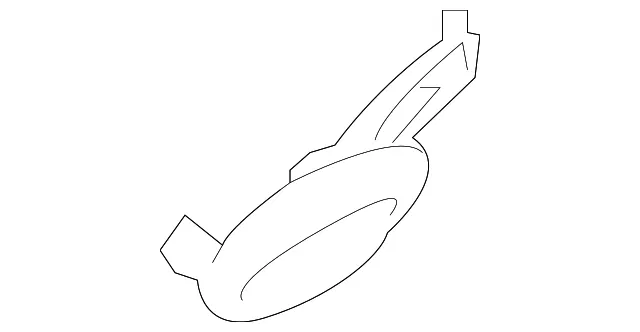 Upper Center Pillar Trim Cover - Driver's Side (LH) - Kia (85832-D9100ED)