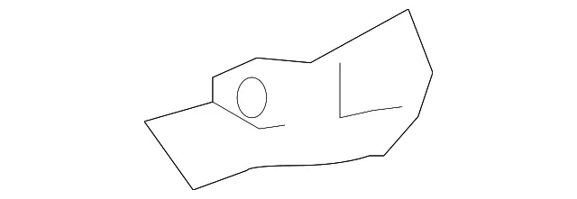 Upper Center Pillar Trim Bracket - Driver's Side (LH) - Kia (85833-2F100)