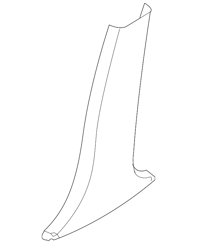 Lower Center Pillar Trim - Driver's Side (LH) - Kia (85835-3F50026)