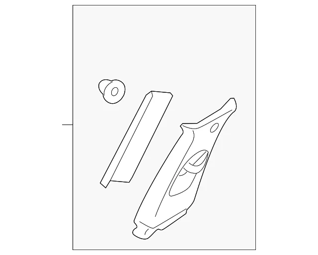 Upper Center Pillar Trim - Kia (85840-4C00087)