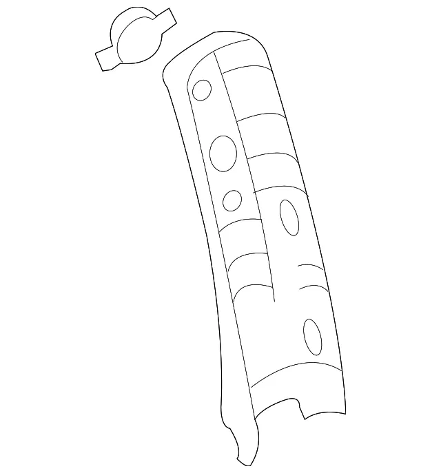 Upper Center Pillar Trim - Kia (85840-4D001QW-DS)