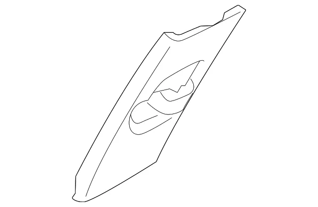 Upper Center Pillar Trim Adjuster - Passenger Side (RH) - Kia (85843-D9100ED)