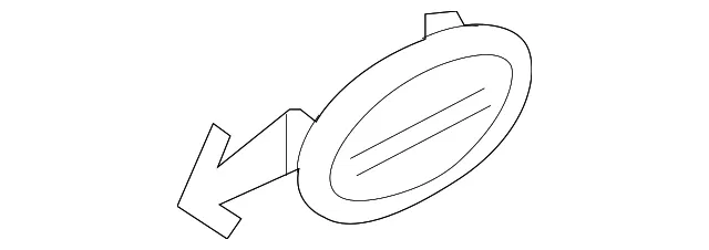 Upper Center Pillar Trim Blank Cover - Passenger Side (RH) - Kia (85848-3W000WK)