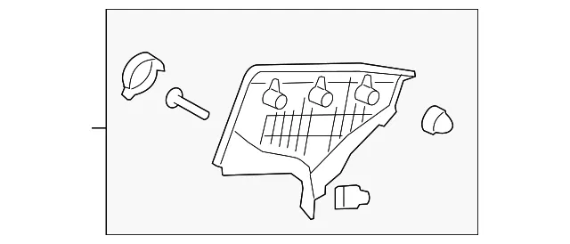 Upper Quarter Trim - Driver's Side (LH) - Kia (85850-1G050LX)