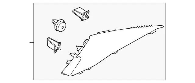 Upper Quarter Trim - Driver's Side (LH) - Kia (85850-B0000ED)