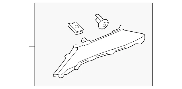 Upper Quarter Trim - Driver's Side (LH) - Kia (85850-B0500WK)