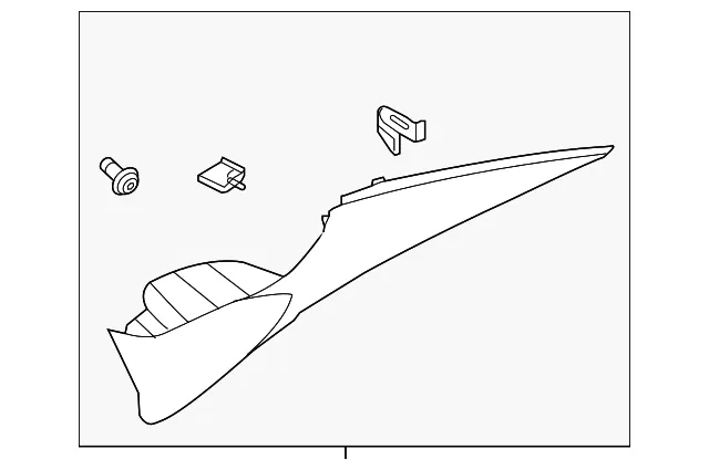 Upper Quarter Trim - Driver's Side (LH) - Kia (85850-M7000BGA)