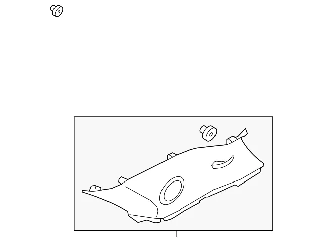 Upper Quarter Trim - Kia (85855-1U500UP)