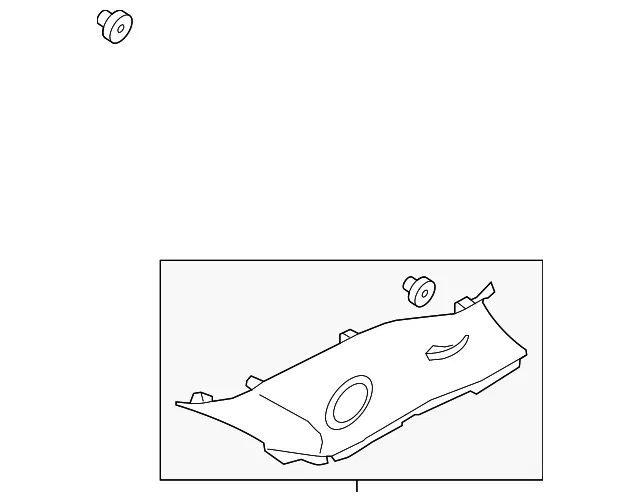 Upper Quarter Trim - Kia (85855-2P200J7)
