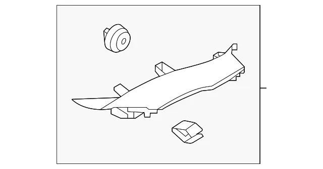 Rear Pillar Trim - Kia (85855-P2200GYT)