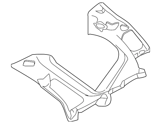 Upper Quarter Trim - Passenger Side (RH) - Kia (85860-1D500QW)