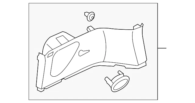 Upper Quarter Trim - Passenger Side (RH) - Kia (85860-2K110QW)