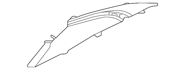 Upper Quarter Trim - Passenger Side (RH) - Kia (85860-3T150TX)