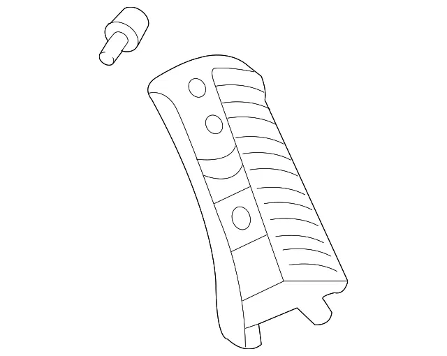 Pillar Trim - Passenger Side (RH) - Kia (85860-4D651QW)
