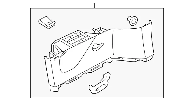Upper Quarter Trim - Passenger Side (RH) - Kia (85860-E4000BF3)