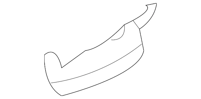 Upper Quarter Trim Cover - Passenger Side (RH) - Kia (85862-1M0008O)