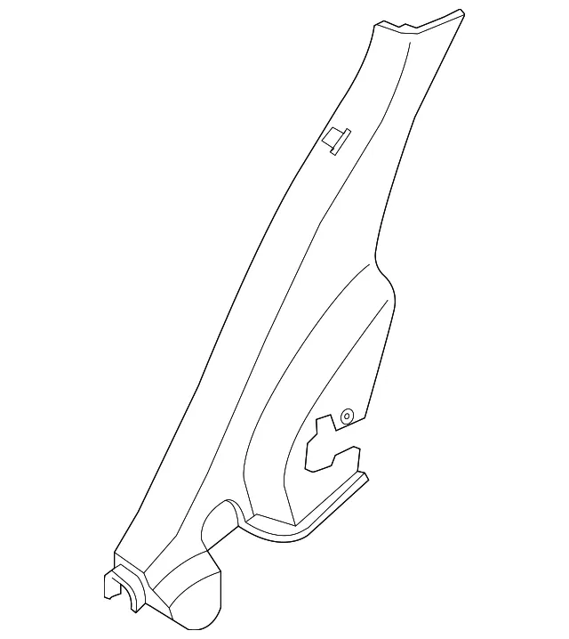 Lock Pillar Trim - Driver's Side (LH) - Kia (85895-1M200WK)