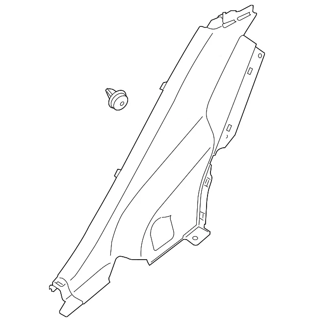 Lower Quarter Trim - Passenger Side (RH) - Kia (85895-A7000WK)